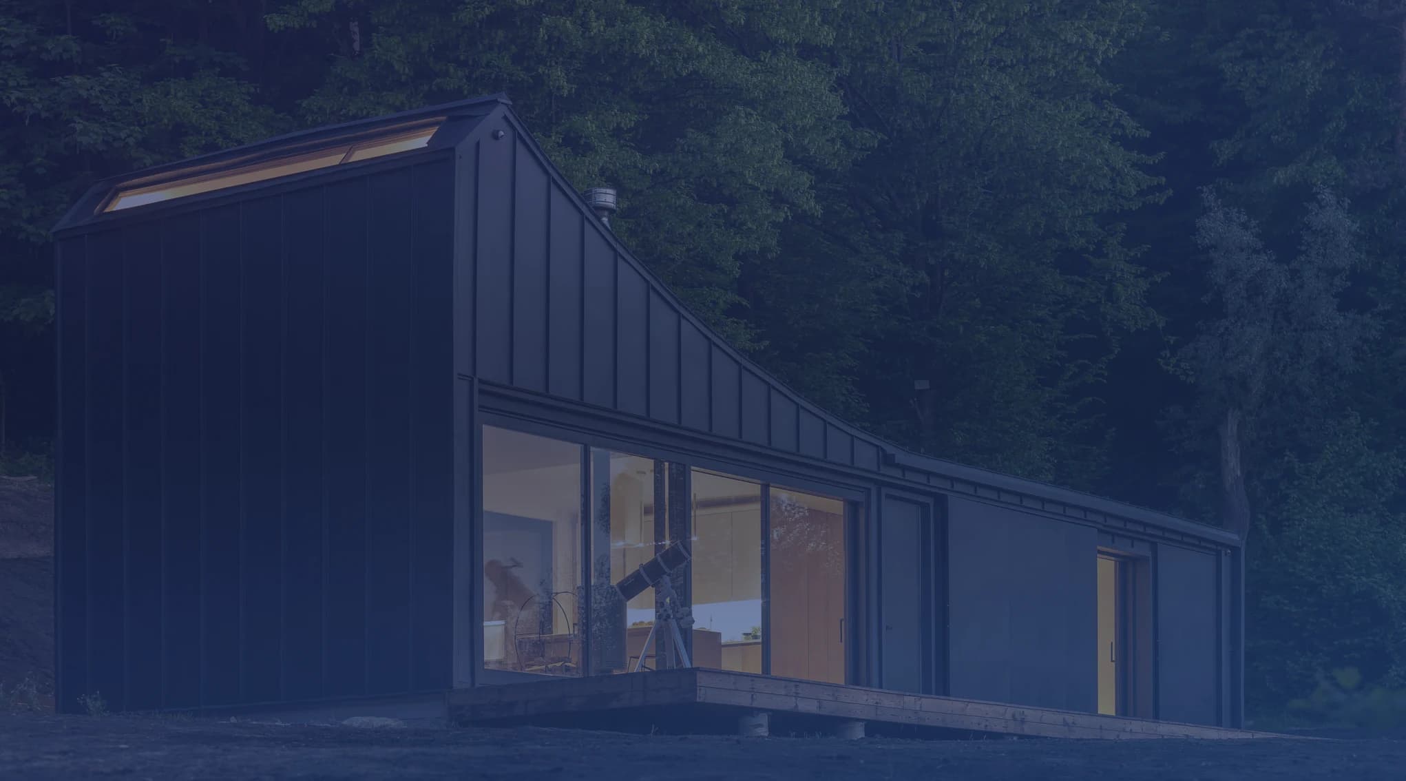 Manufactured home on a permanent foundation in a suburban neighborhood