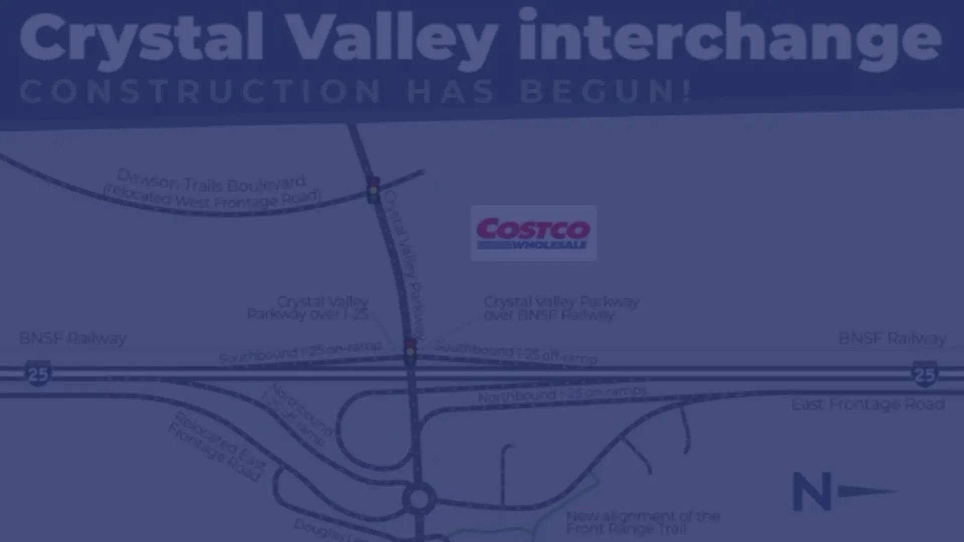 Costco under development in Castle Rock, CO at Crystal Valley Interchange