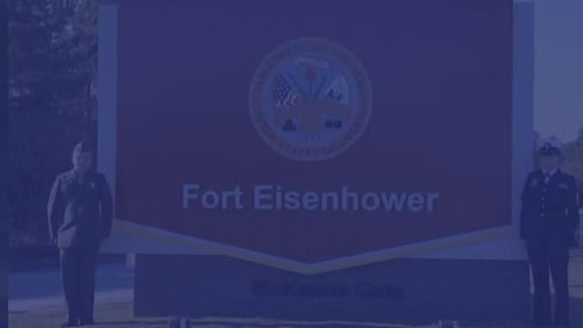 Fort Eisenhower, Georgia, front gate