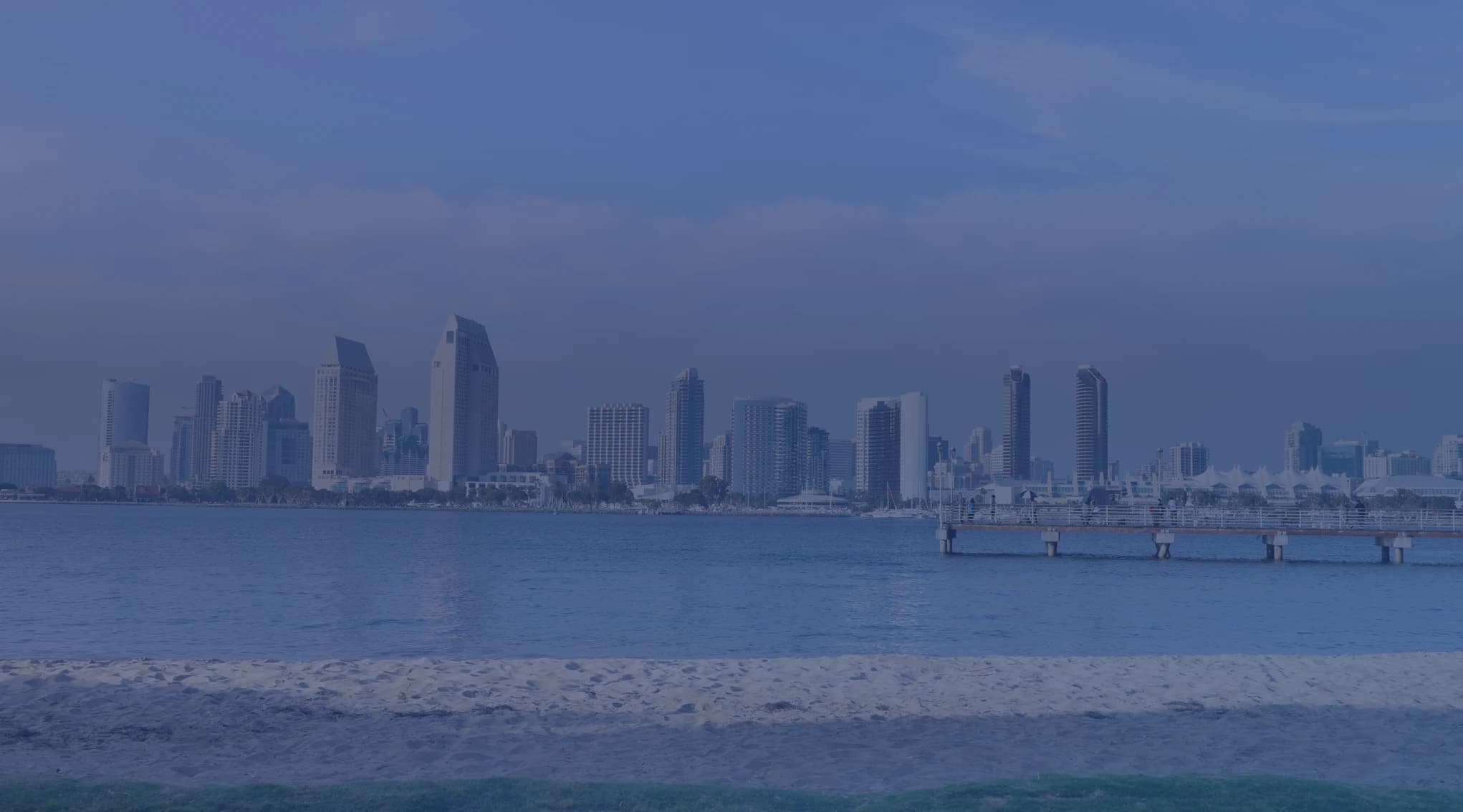 San Diego coastline and neighborhoods near the Navy bases