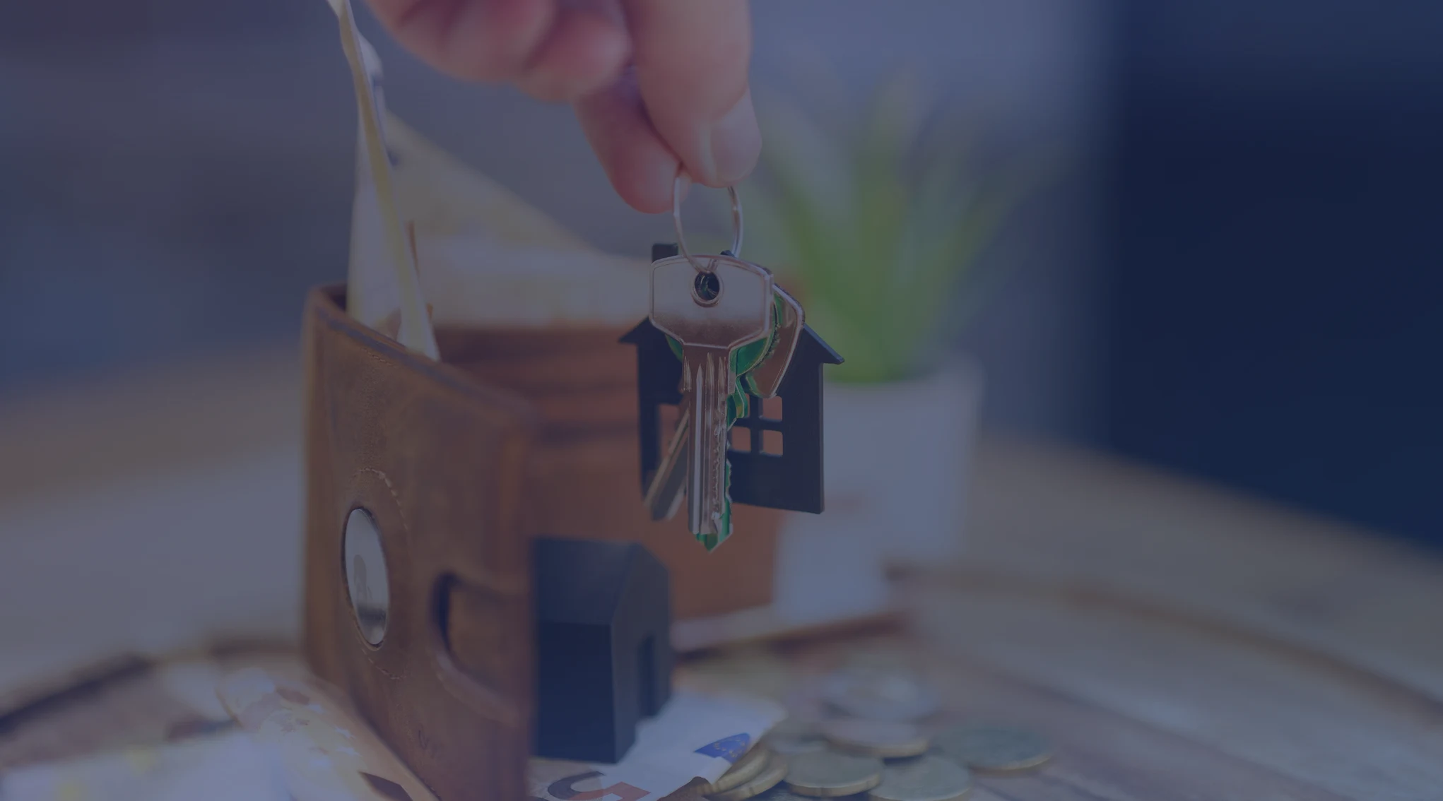 Keys and a signed rental agreement on a table before a military move