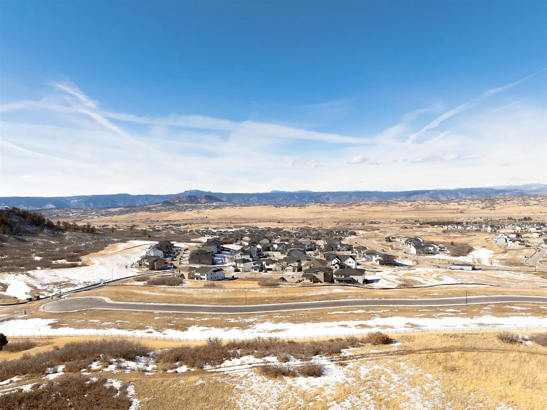 A birds-eye view of Signature Crystal Valley community.
