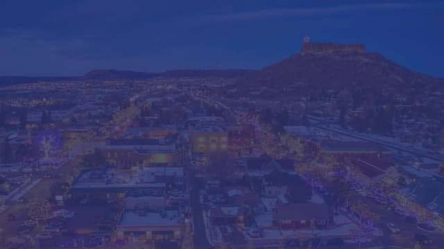 Castle Rock, CO downtown overview.