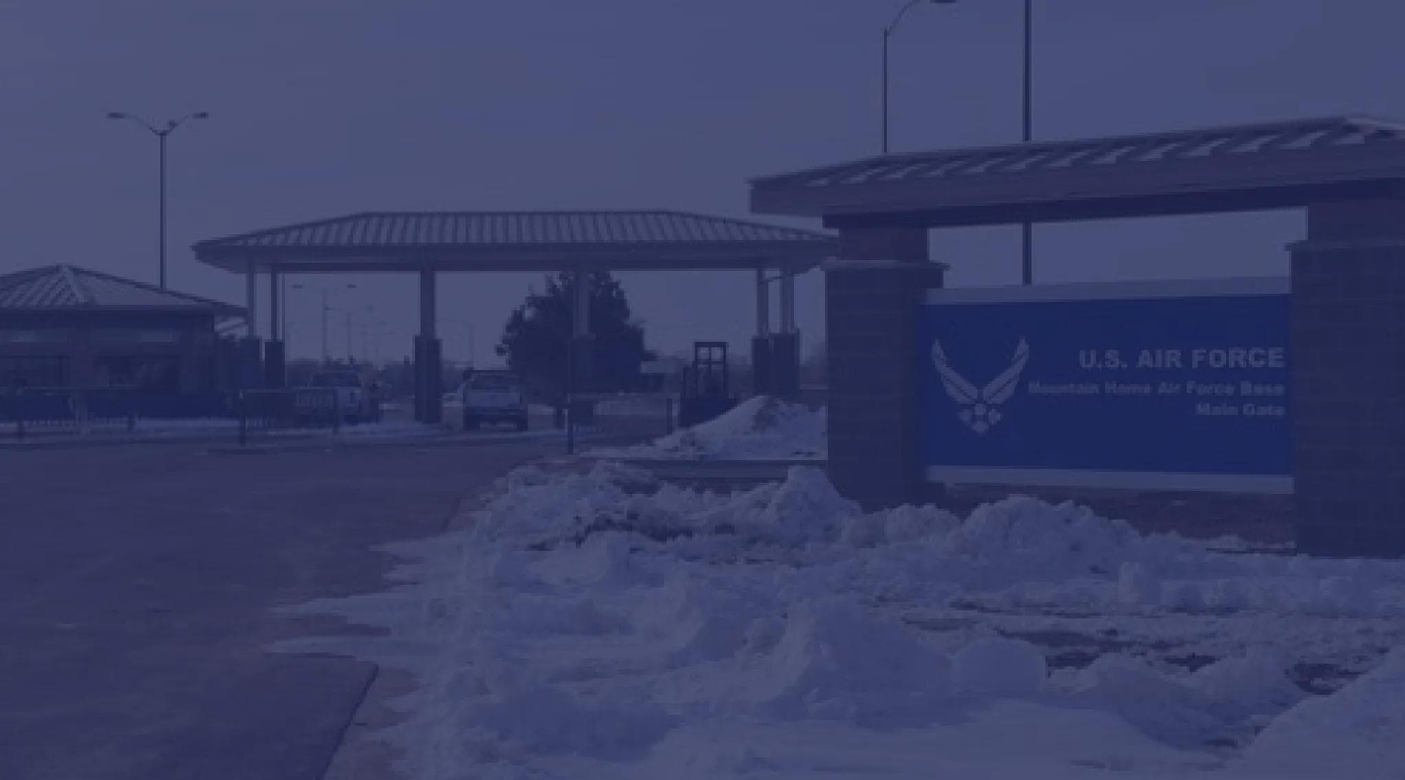 U.S. Air Force Base Mountain Home, Idaho Main Gate