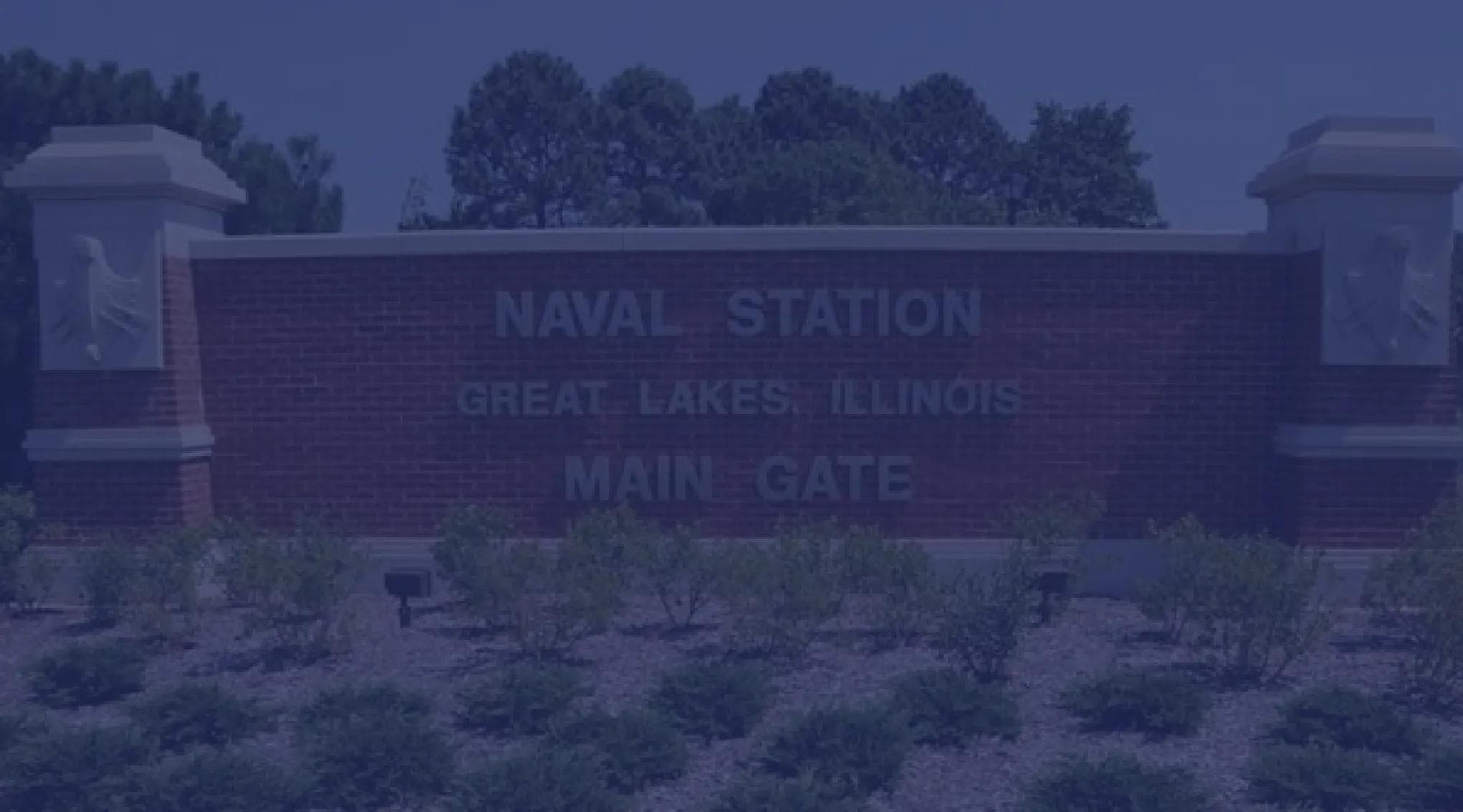 Naval Station Great Lakes, IL main gate