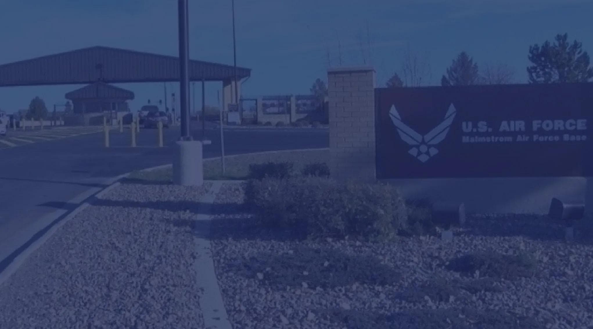 Malmstrom Air Force Base, Montana main gate