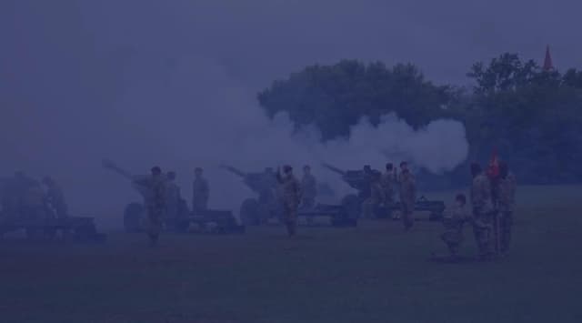 Fort Liberty, NC artillery firing